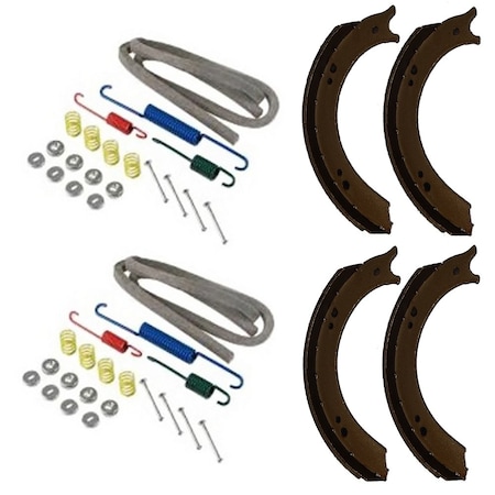 Aic Replacement Parts Brake Repair Kit w/ Shoes Fits Ford/New Holland Tractor Models: 9N 2N 9N2019-9N2065-COMPLETE